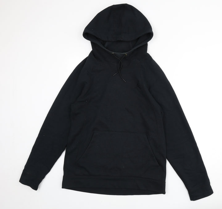 Jordan Mens Black Cotton Pullover Hoodie Size M
