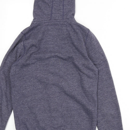New Look Womens Blue Polyester Full Zip Hoodie Size 10 Zip