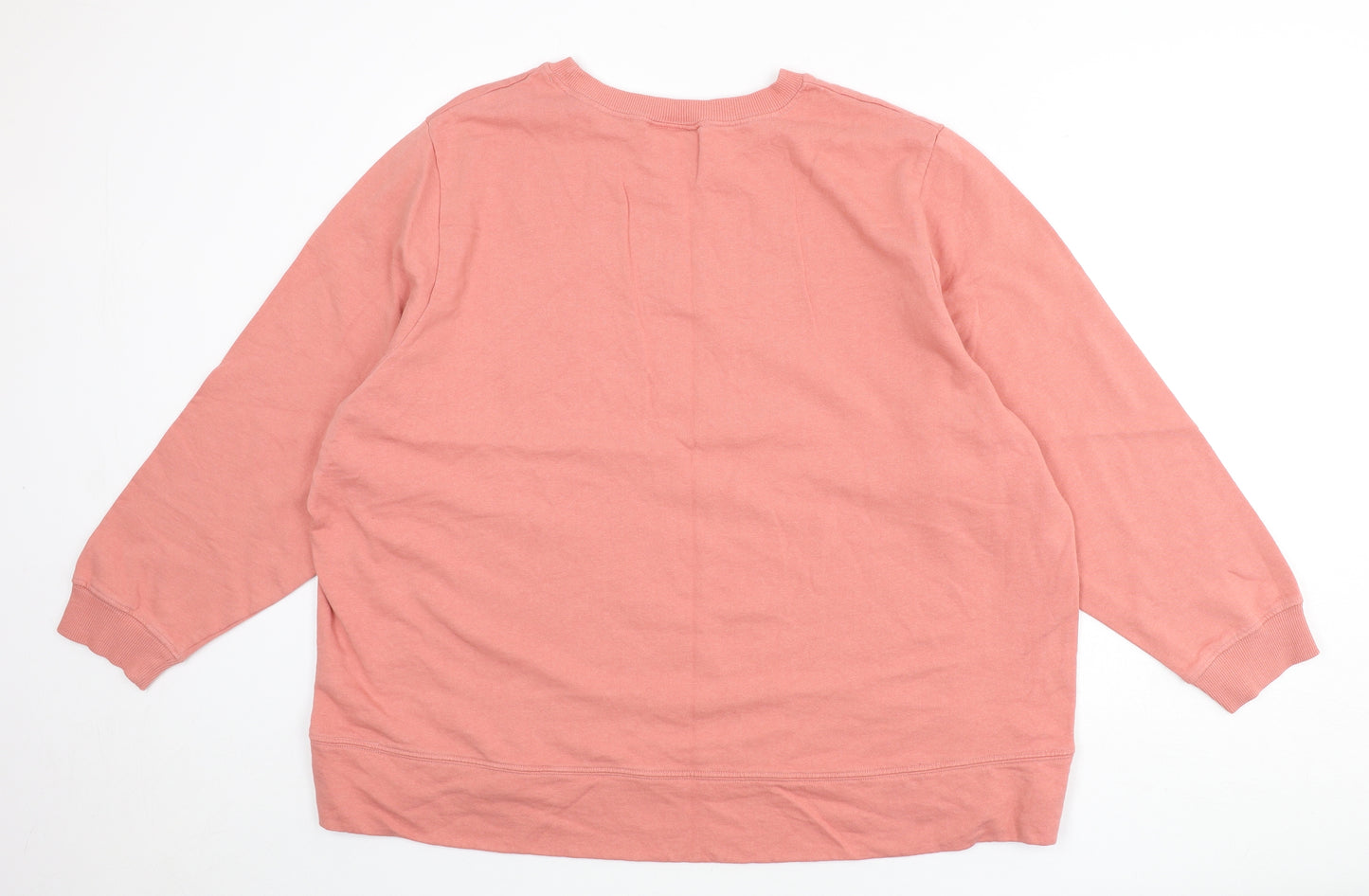 Peanuts Womens Pink Cotton Pullover Sweatshirt Size 26 Pullover - But First Coffee