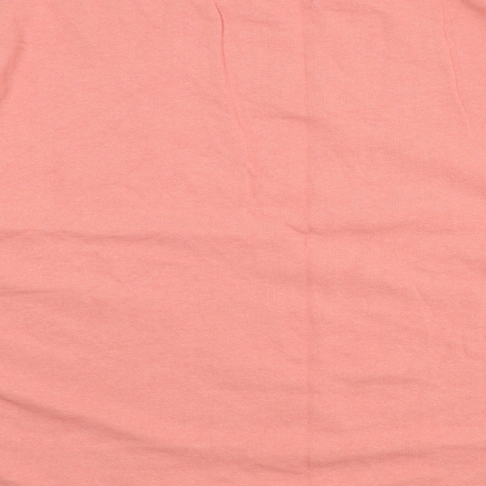 Peanuts Womens Pink Cotton Pullover Sweatshirt Size 26 Pullover - But First Coffee