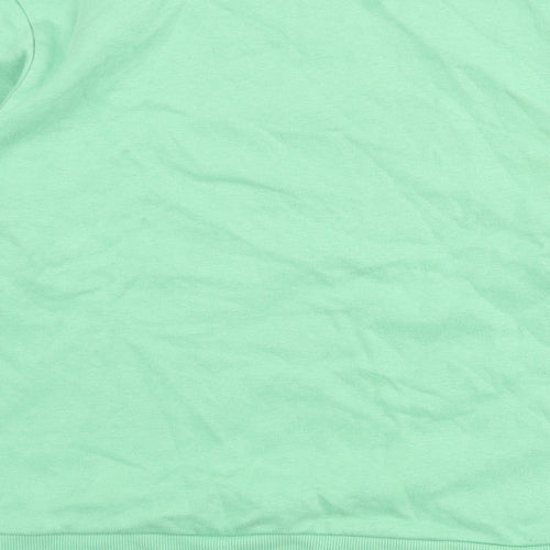 Marks and Spencer Womens Green Cotton Pullover Sweatshirt Size S Pullover