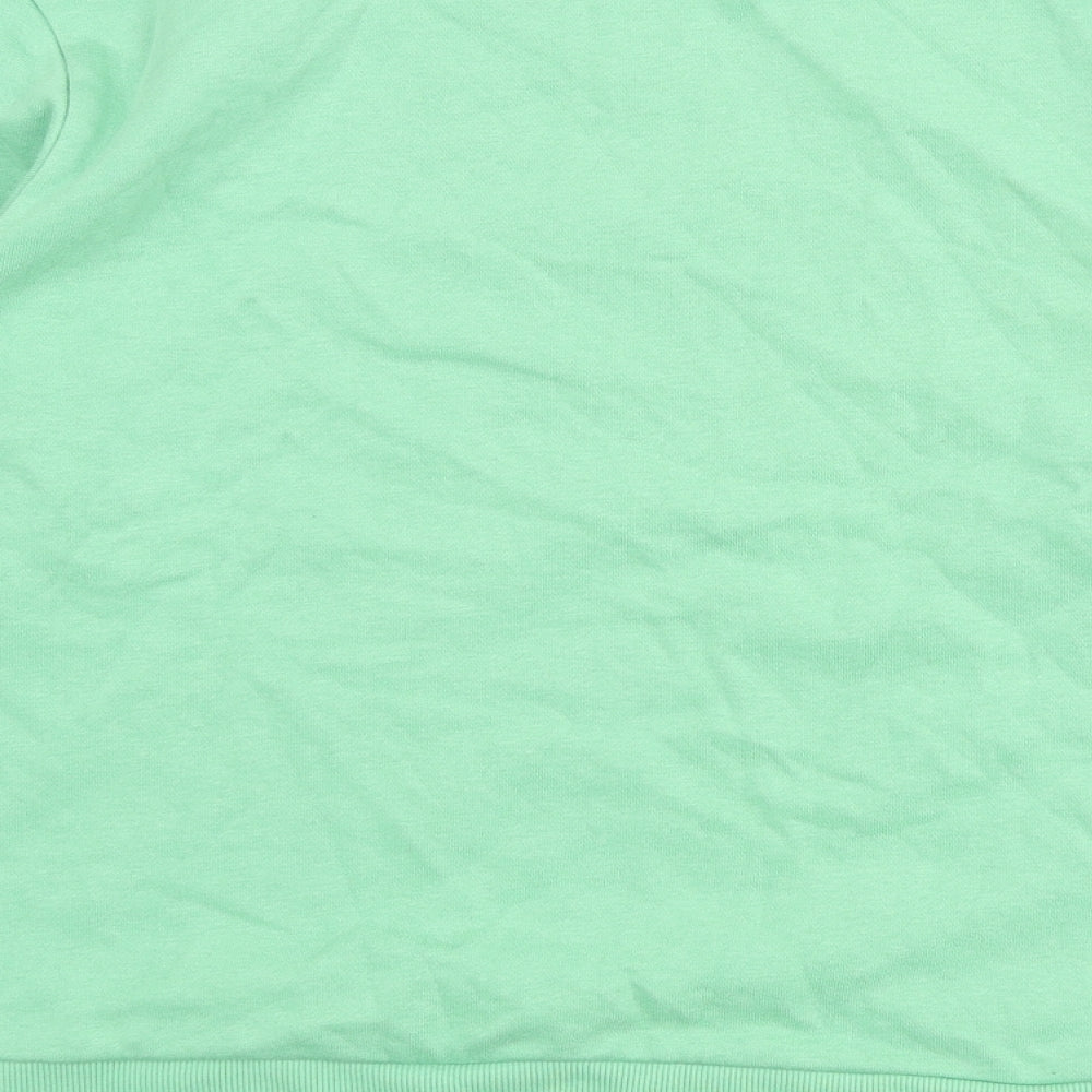 Marks and Spencer Womens Green Cotton Pullover Sweatshirt Size S Pullover
