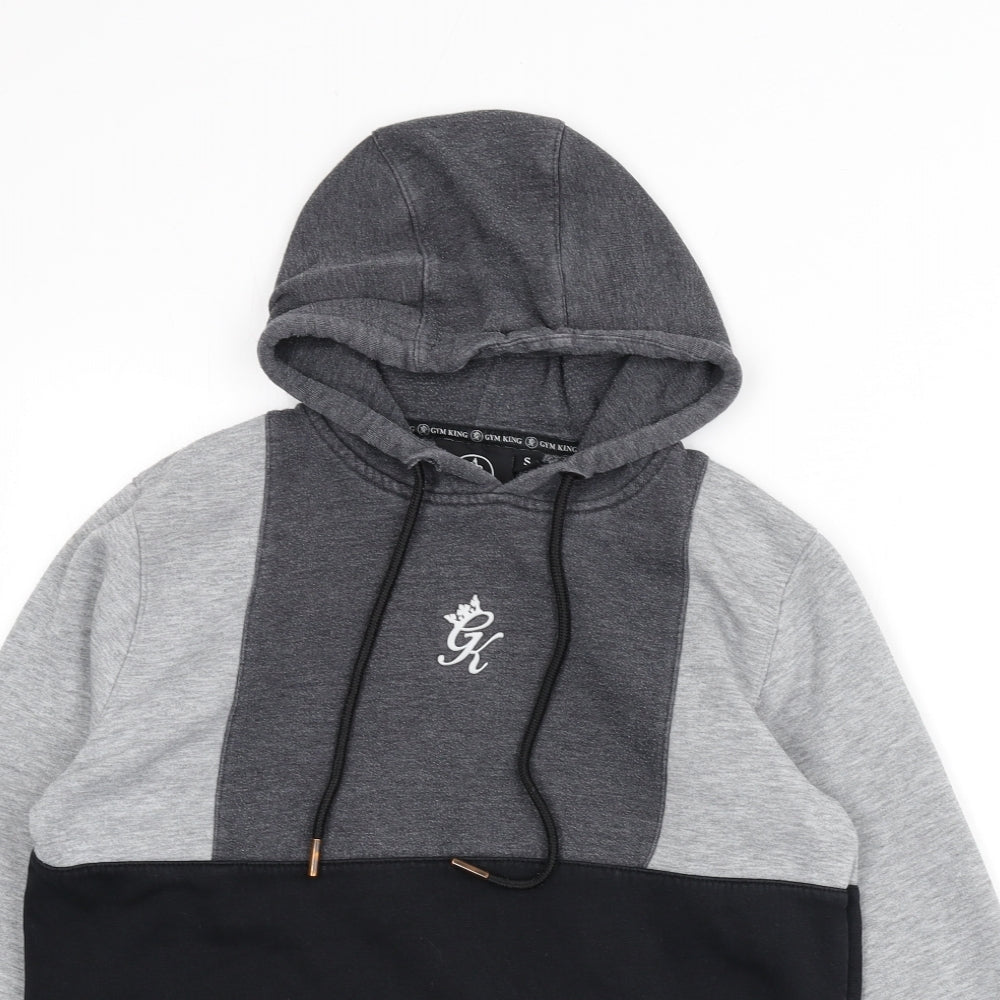 Gym King Mens Grey Cotton Pullover Hoodie Size S