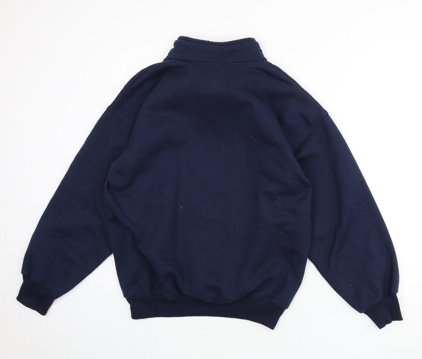 Cityscapes Womens Blue Polyester Pullover Sweatshirt Size M Zip