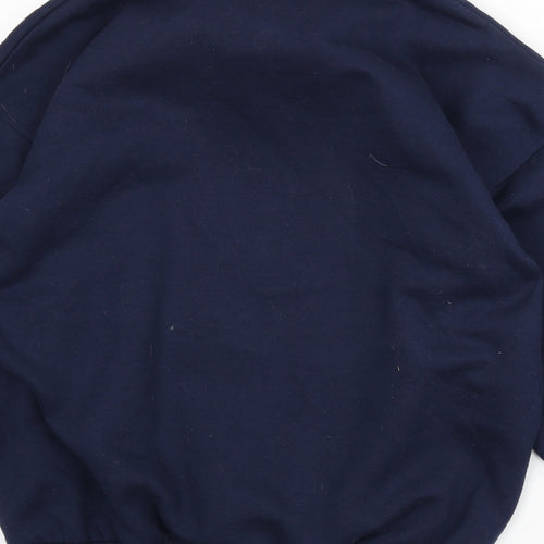 Cityscapes Womens Blue Polyester Pullover Sweatshirt Size M Zip
