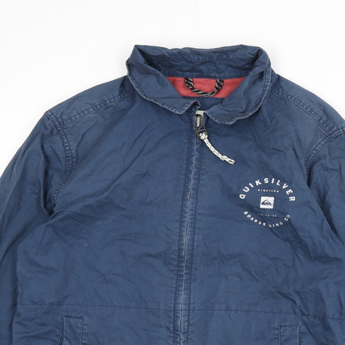 QuickSilver Mens Blue Jacket Size XS Zip