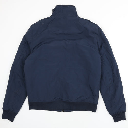 ASOS Mens Blue Bomber Jacket Jacket Size M Zip