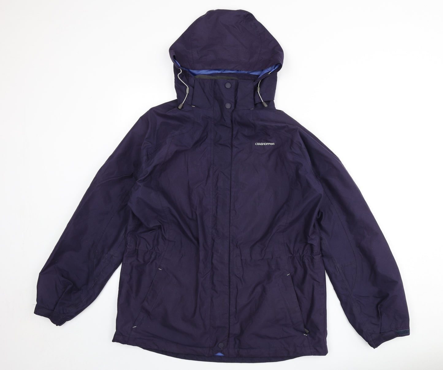 Craghoppers Womens Purple Rain Coat Coat Size 16 Zip