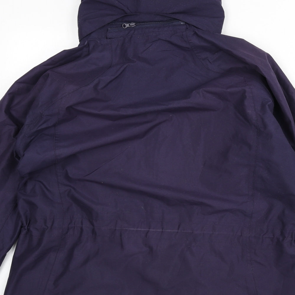 Craghoppers Womens Purple Rain Coat Coat Size 16 Zip