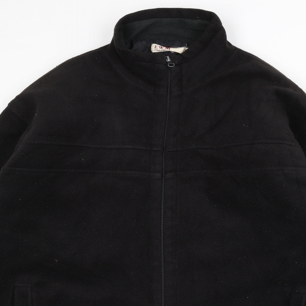 EWM Mens Black Jacket Size XL Zip