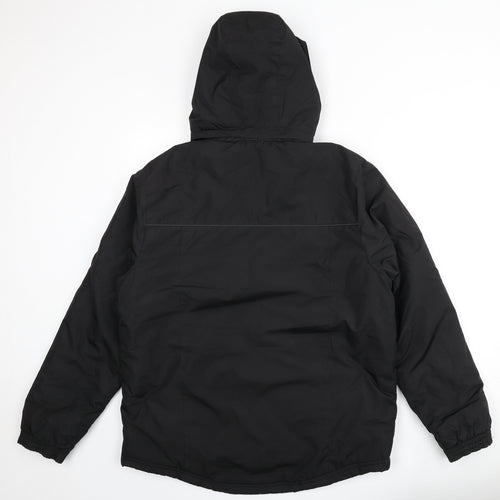 Slazenger Mens Black Rain Coat Coat Size L Zip