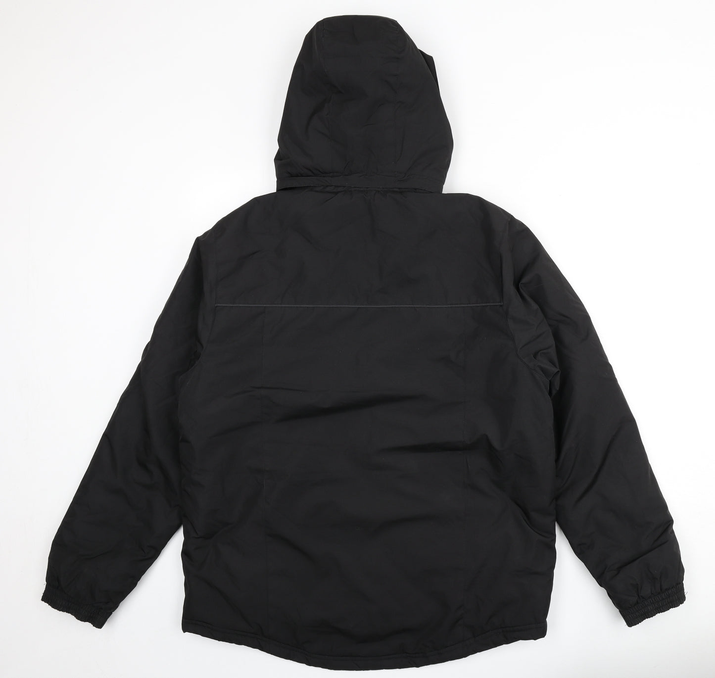 Slazenger Mens Black Rain Coat Coat Size L Zip