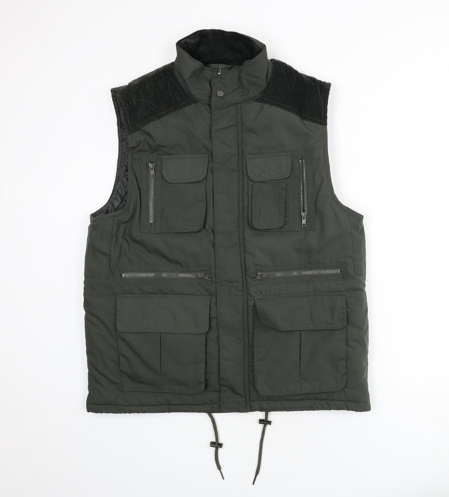 High Mount Mens Green Gilet Coat Size S Zip