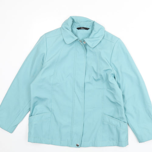 Bonmarché Womens Blue Jacket Size S Zip