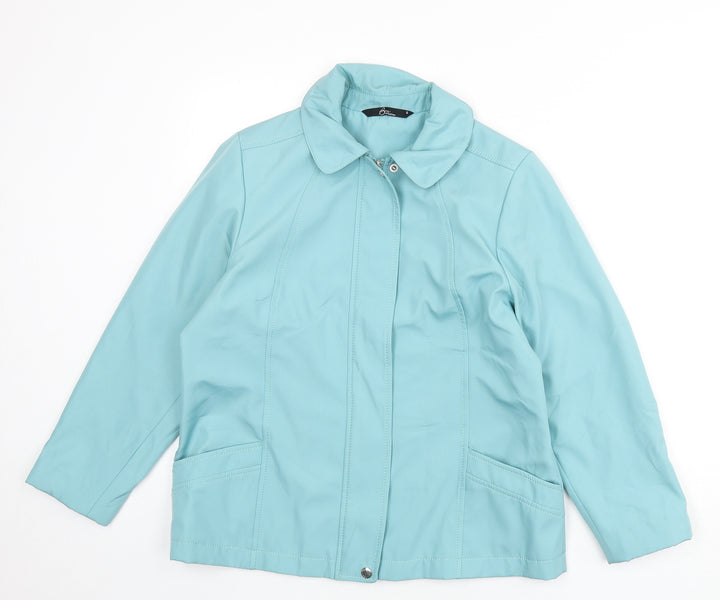 Bonmarché Womens Blue Jacket Size S Zip