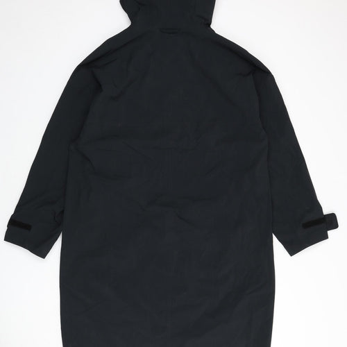 Marks and Spencer Womens Black Rain Coat Coat Size S Zip