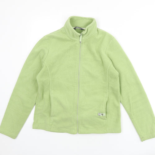M&Co Womens Green Jacket Size M Zip
