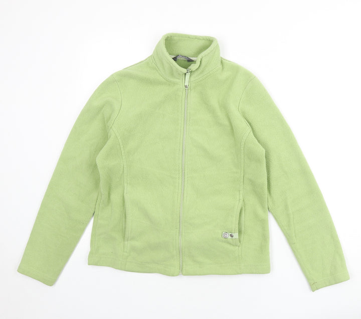 M&Co Womens Green Jacket Size M Zip