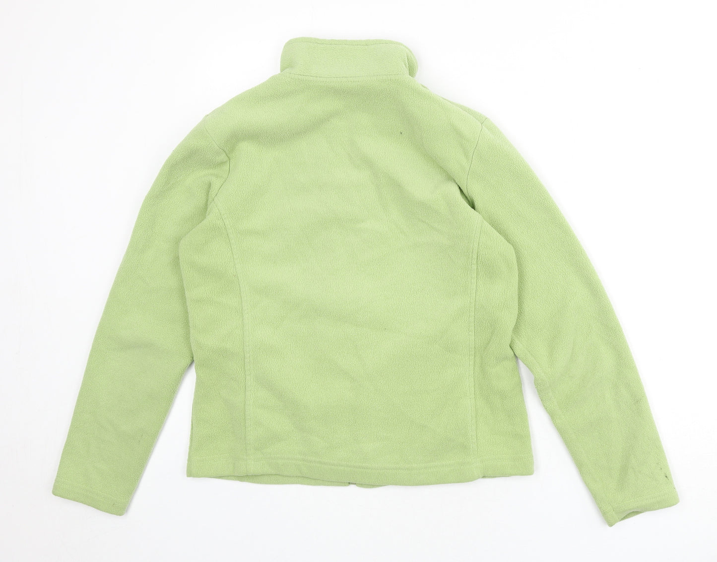 M&Co Womens Green Jacket Size M Zip