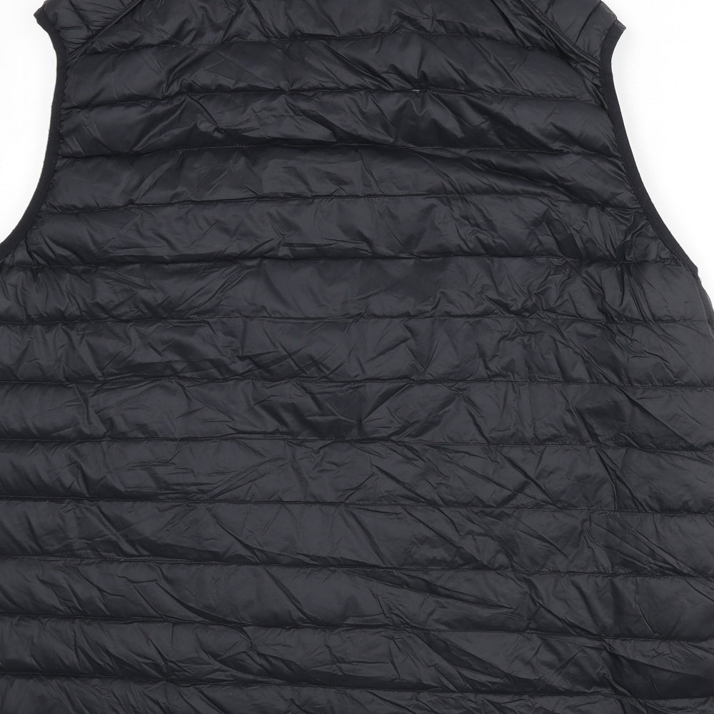 Marks and Spencer Mens Black Gilet Coat Size 3XL Zip