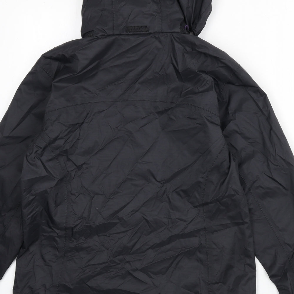 Karrimor Womens Black Rain Coat Coat Size 8 Zip