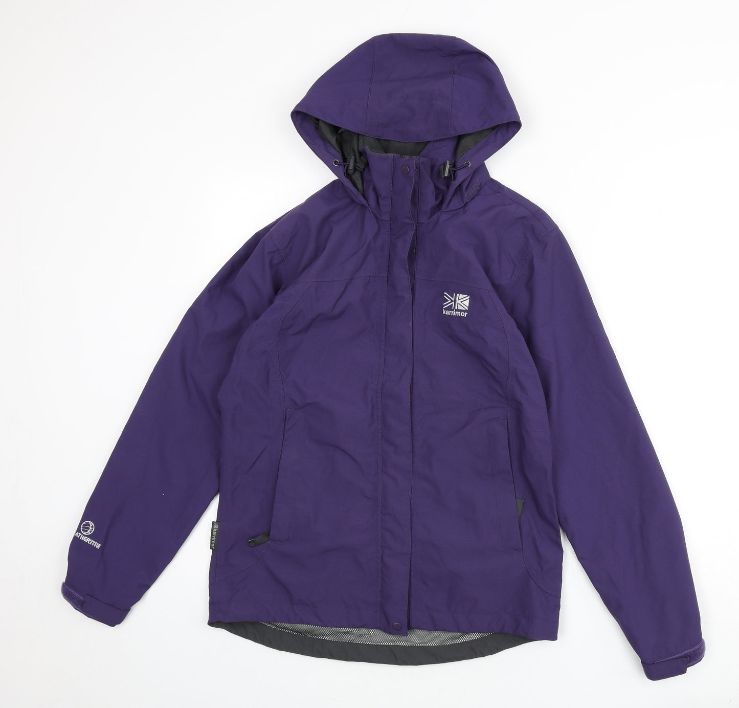 Karrimor Womens Purple Rain Coat Coat Size 8 Zip