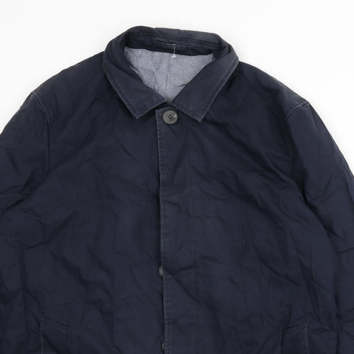 Jaeger Mens Blue Jacket Size XL Button