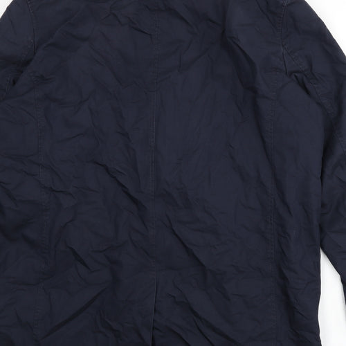 Jaeger Mens Blue Jacket Size XL Button