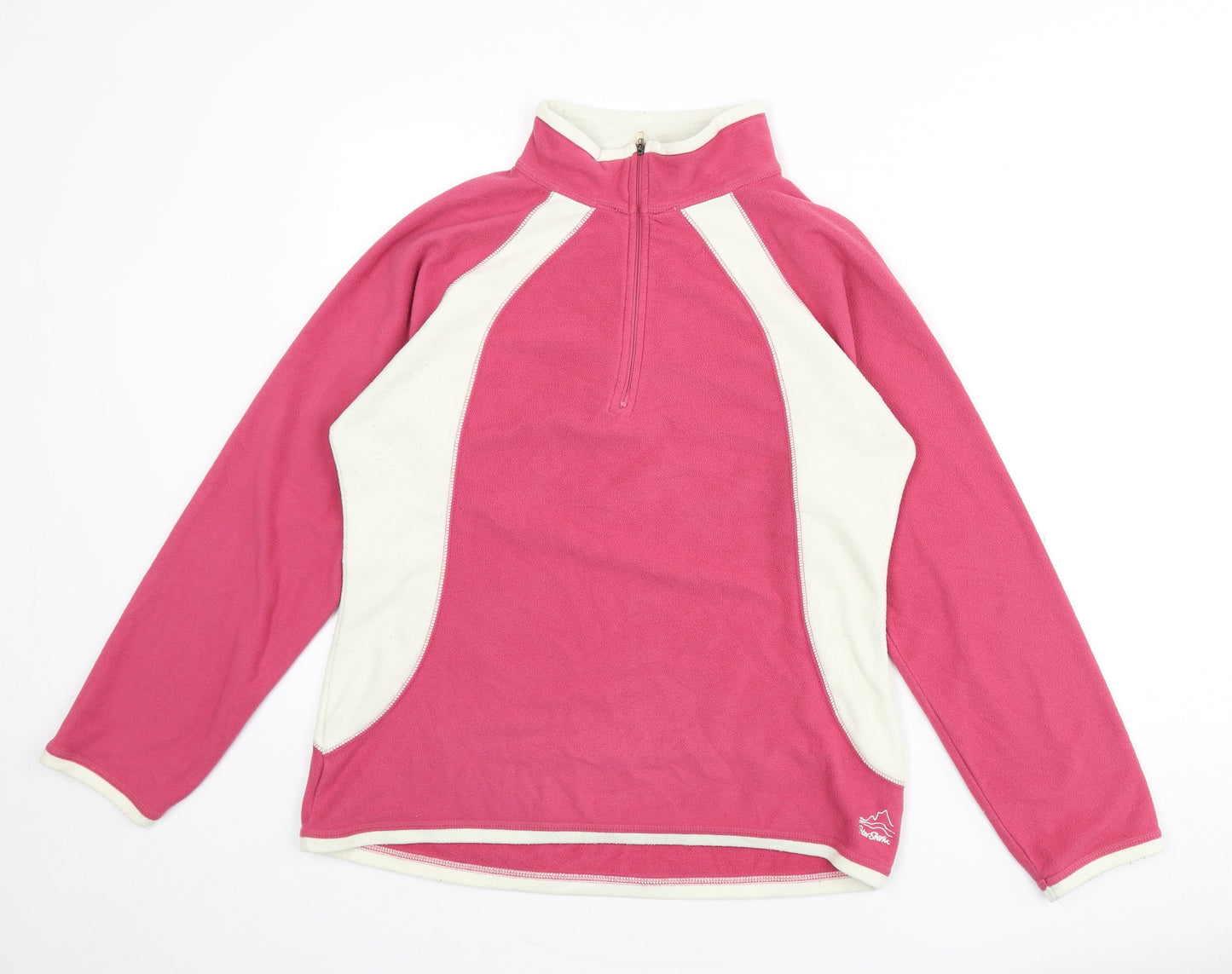 Peter Storm Womens Pink Polyester Pullover Sweatshirt Size 14 Zip