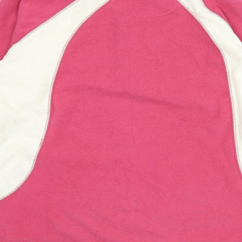 Peter Storm Womens Pink Polyester Pullover Sweatshirt Size 14 Zip