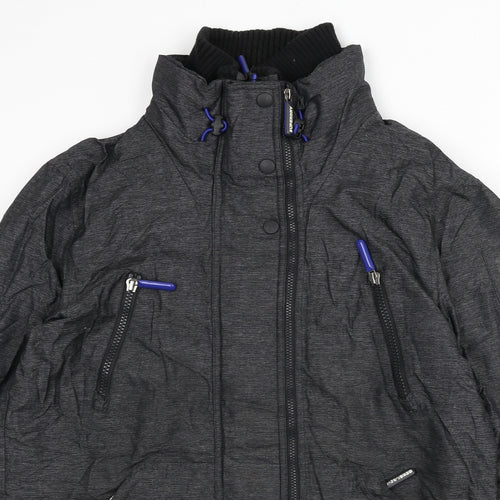 Superdry Mens Grey 3-in-1 Jacket Jacket Size L Zip