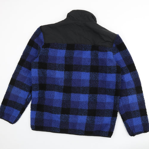 Regatta Mens Blue Plaid Jacket Size L Zip