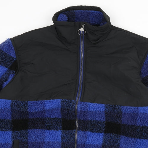 Regatta Mens Blue Plaid Jacket Size L Zip