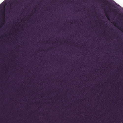 Freedom Trail Womens Purple Polyester Pullover Sweatshirt Size 10 Zip