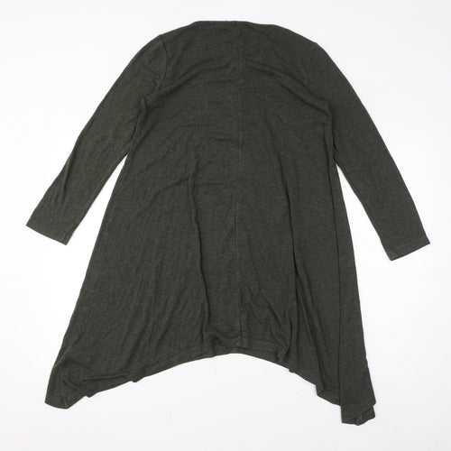 Kenar Womens Green Round Neck Viscose Pullover Jumper Size S