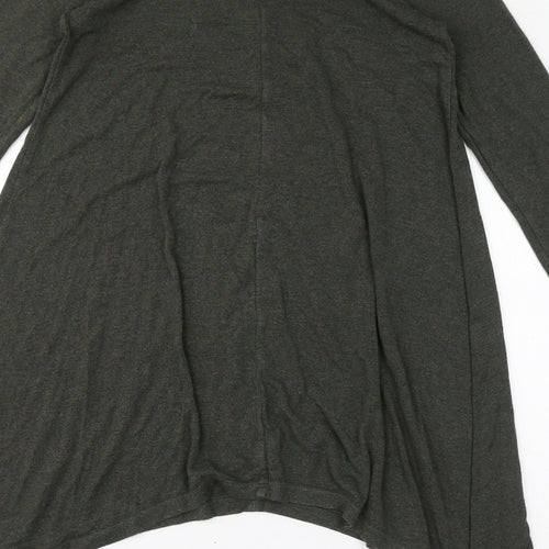 Kenar Womens Green Round Neck Viscose Pullover Jumper Size S