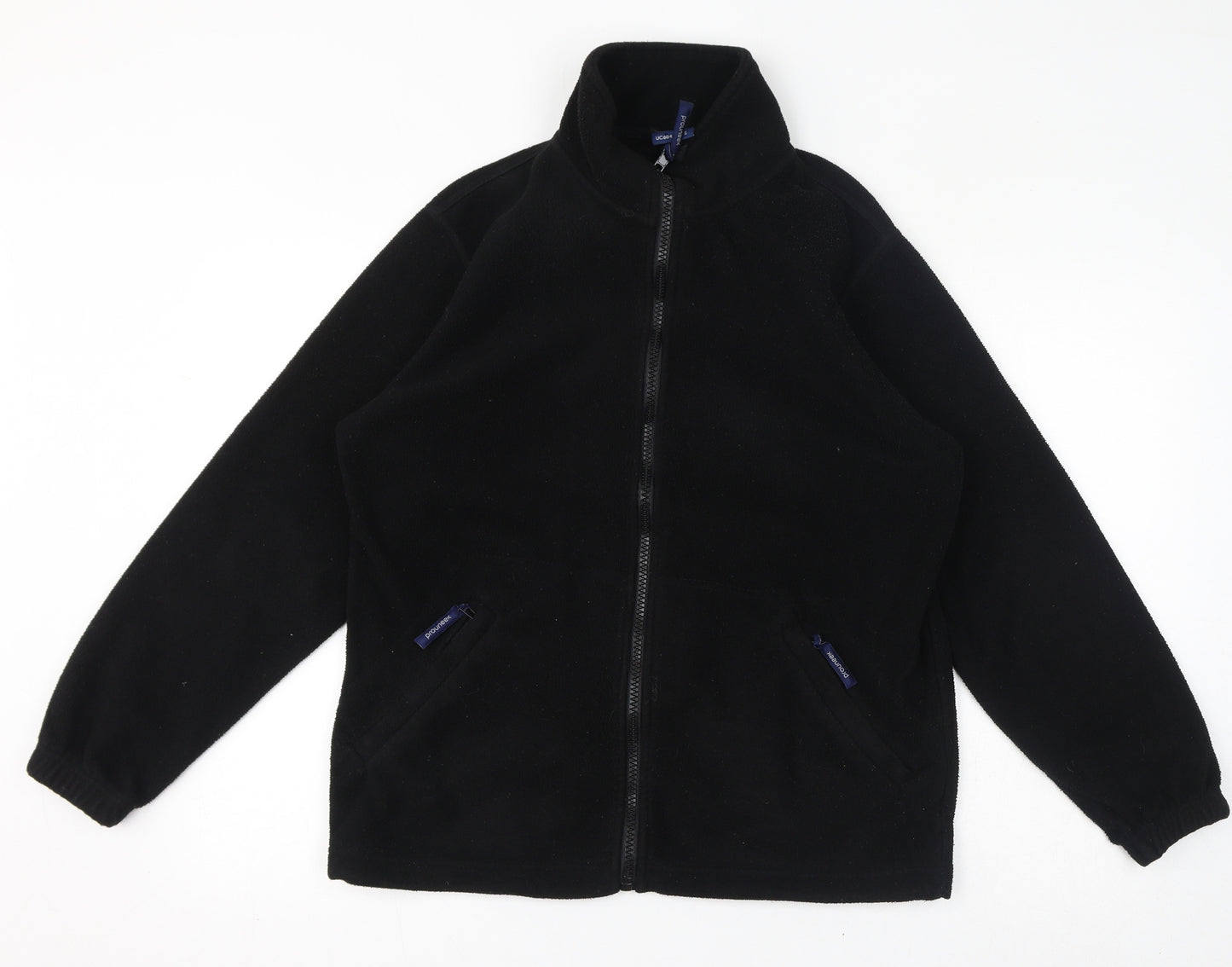 Prouneek Mens Black Jacket Size S Zip