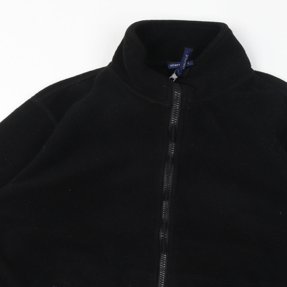 Prouneek Mens Black Jacket Size S Zip