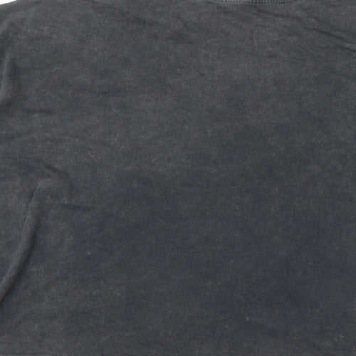 Disney Womens Grey Cotton Basic T-Shirt Size 20 Round Neck - Mickey Mouse