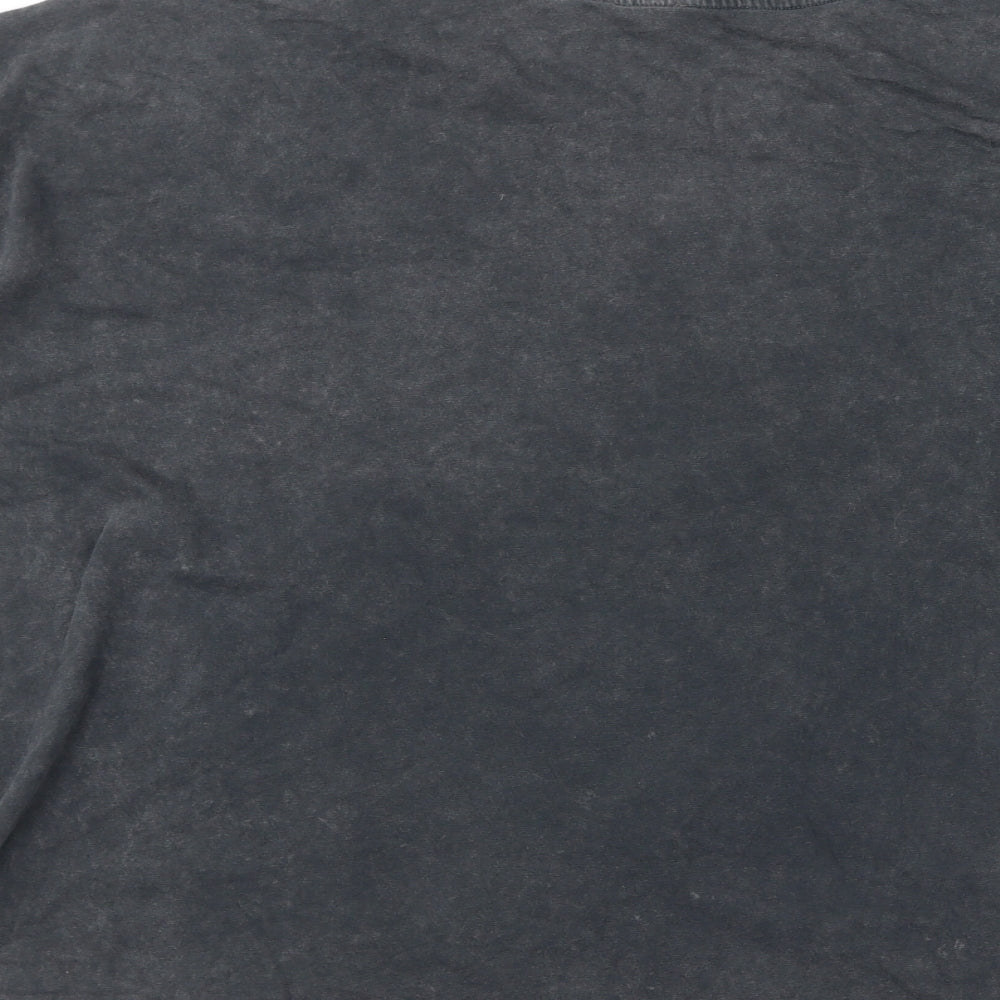 Disney Womens Grey Cotton Basic T-Shirt Size 20 Round Neck - Mickey Mouse