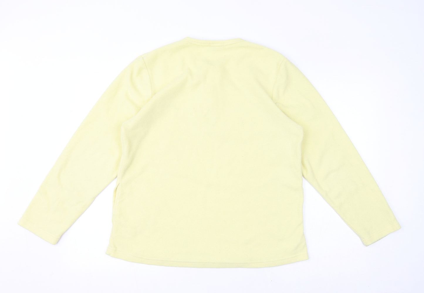 Nero Notte Womens Yellow Polyester Pullover Sweatshirt Size M Pullover