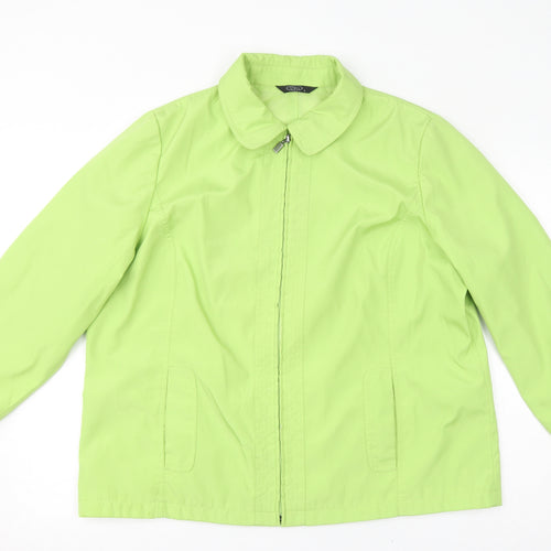 Bonmarché Womens Green Jacket Size L Zip