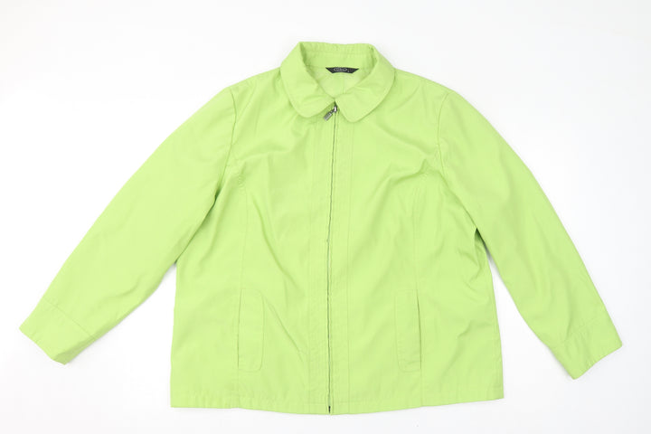 Bonmarché Womens Green Jacket Size L Zip