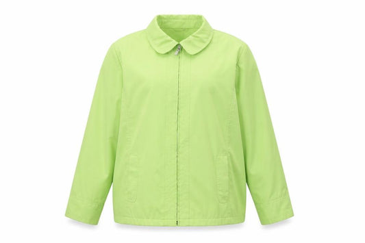 Front view of Bonmarché women’s green jacket, size L, zip