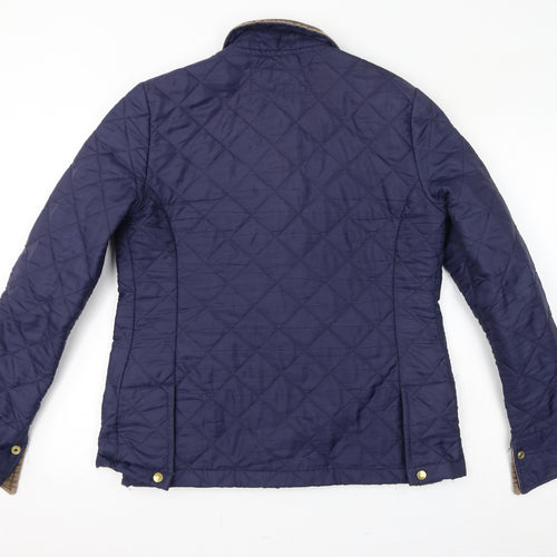 Liberty Freedom Womens Blue Quilted Jacket Size 16 Button