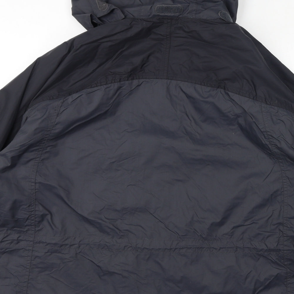 Peter Storm Mens Black Rain Coat Coat Size L Zip