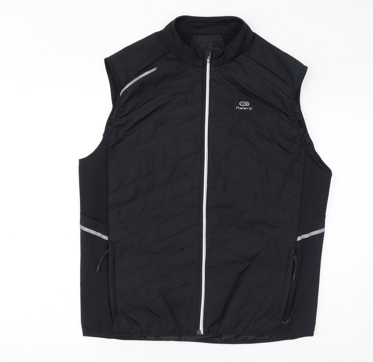 DECATHLON Womens Black Gilet Coat Size XL Zip