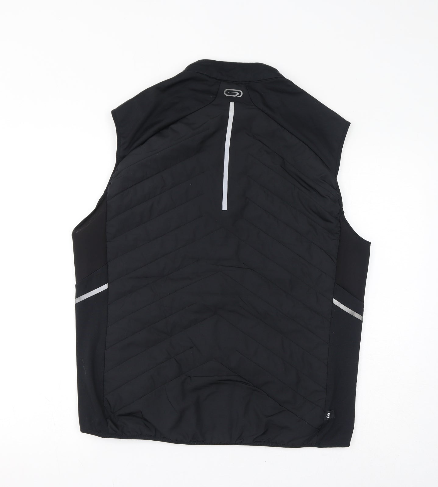 DECATHLON Womens Black Gilet Coat Size XL Zip