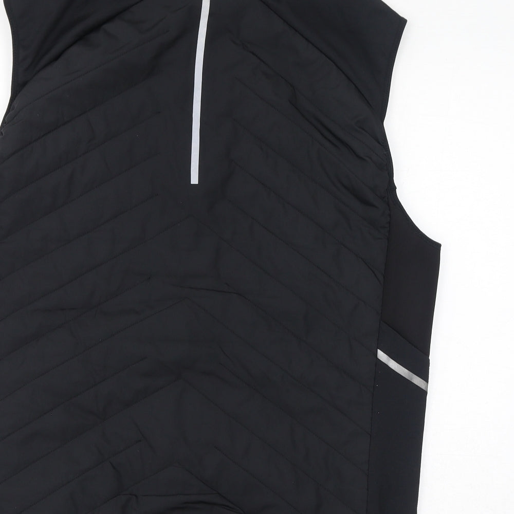 DECATHLON Womens Black Gilet Coat Size XL Zip