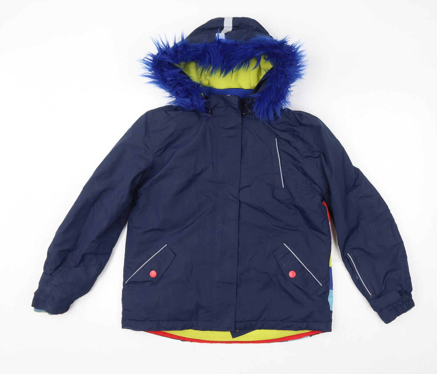Boden Girls Blue Jacket Size 11-12 Years Zip - Ski Jacket